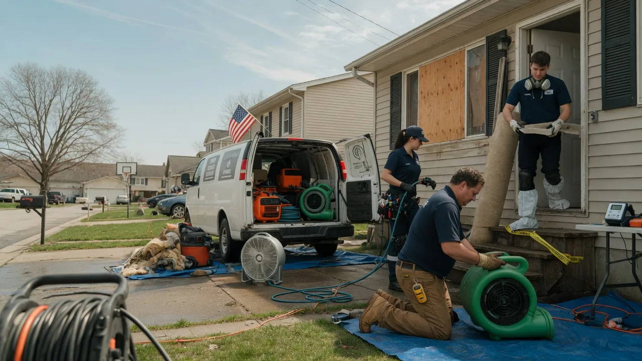 Water Damage Restoration in Milton, IL near me